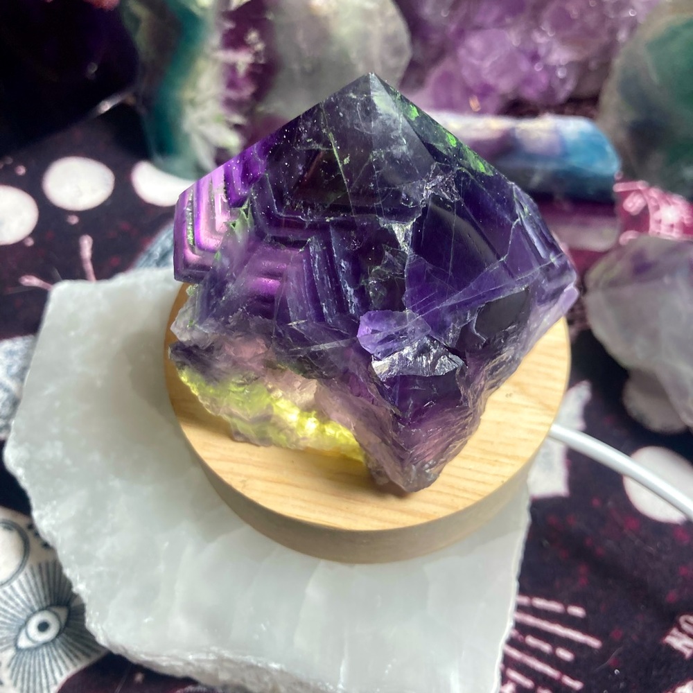 Stunning raw rough flourite point